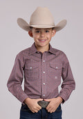Boys Diamond Button-up