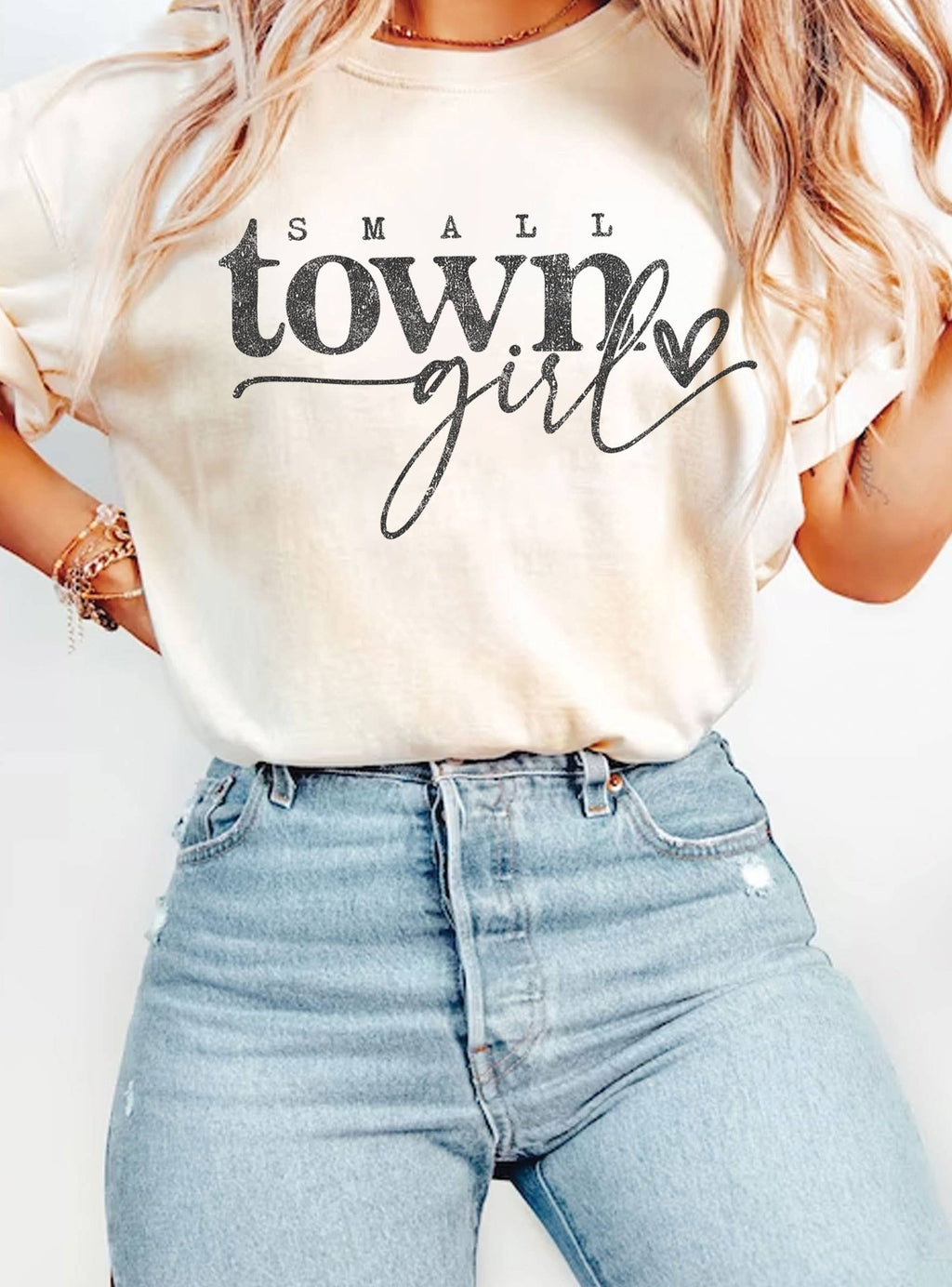 SMALL TOWN GIRL GRAPHIC TSHIRTS