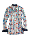 WOMENS L/S SHIRT   TIN HAUL PRT VERTICAL STRIPE