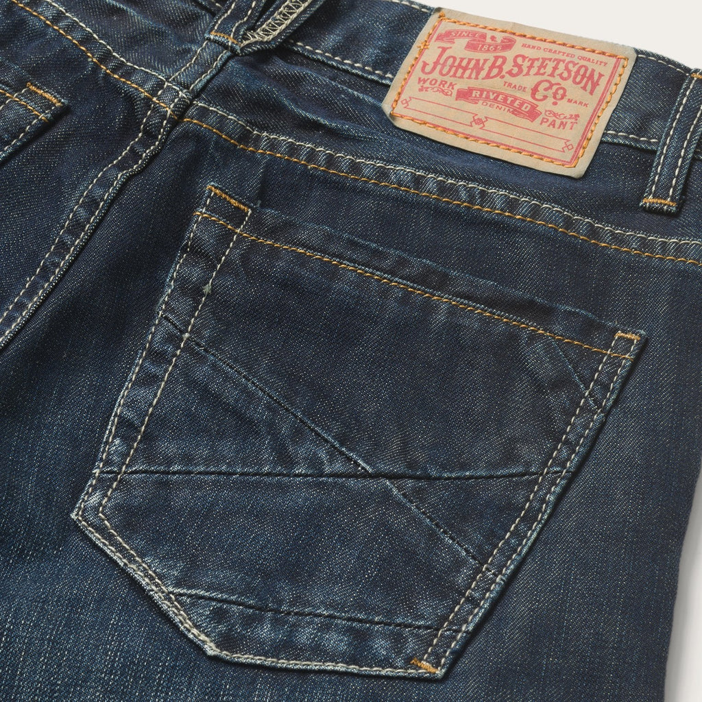 STETSON 1312 Low-Rise Bootcut Jeans