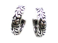 Western Metal Engraved 1" Hoop Earring