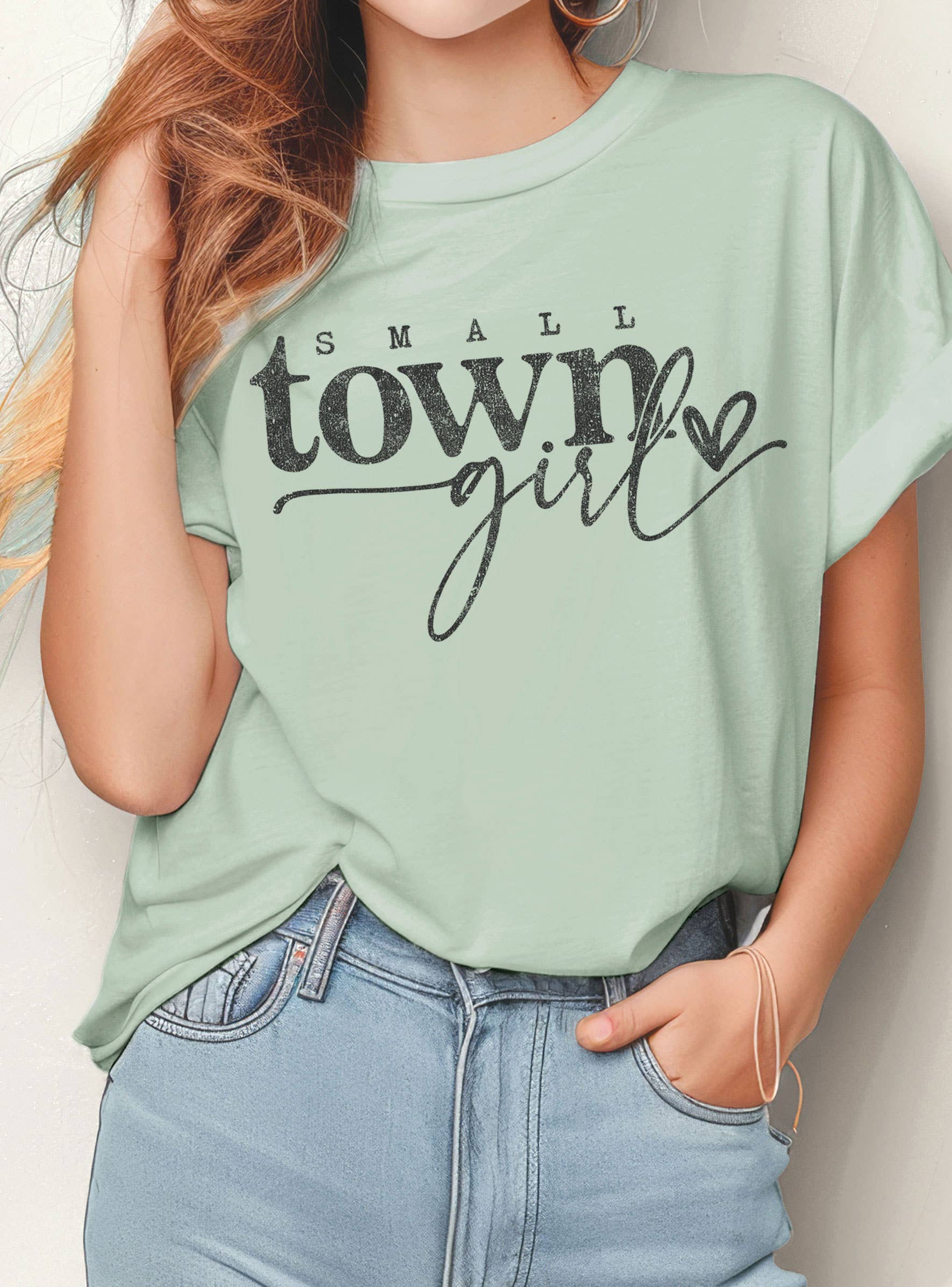 SMALL TOWN GIRL GRAPHIC TSHIRTS