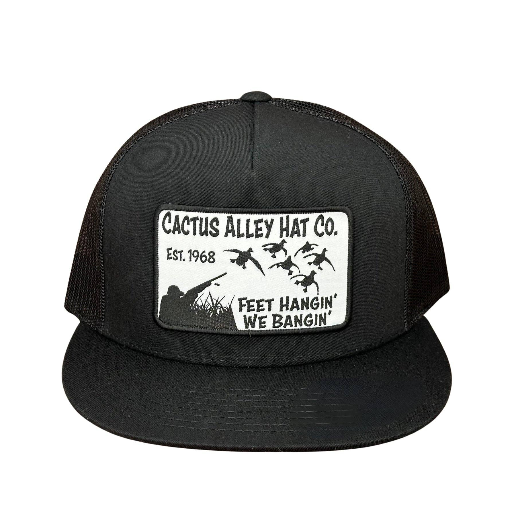 "Feet Hangin" - 6006 Black/ Black Mesh, Snapback Cap (2024)