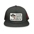 "Heartbreak Kid" - 6006 Black/ Black Mesh, Snapback Cap (2025)