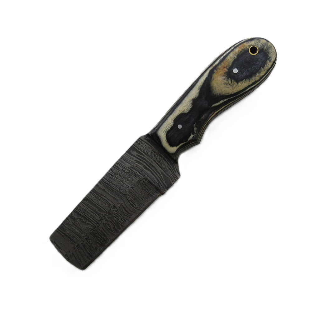 Marblewood Utility Bull Knife - Fixed Blade - Damascus Steel