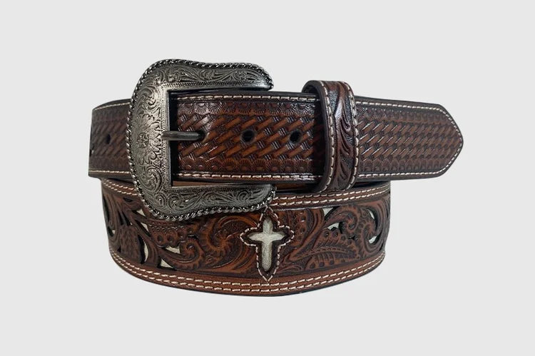 Mens Paisley and Cross Belt
