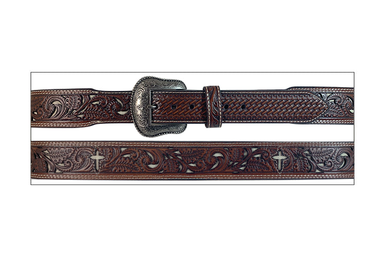 Mens Paisley and Cross Belt