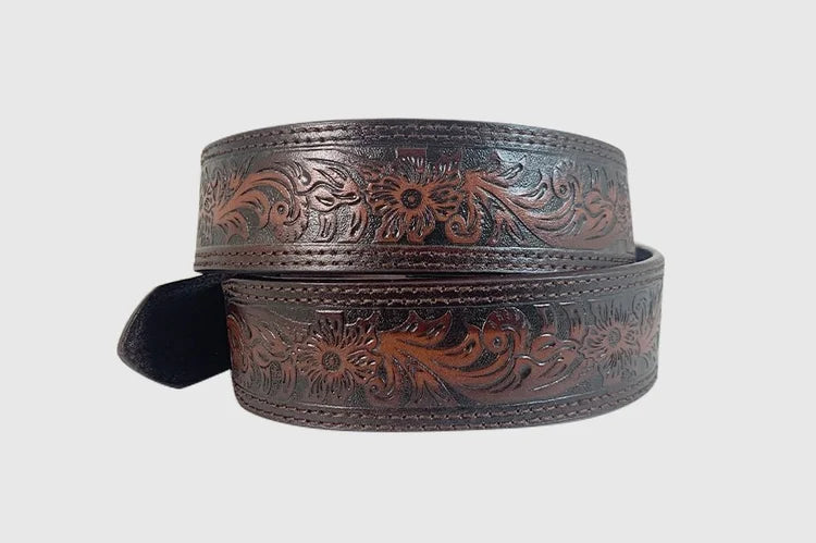 Mens Dark Floral Belt