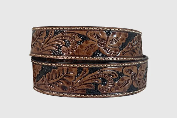 Mens Floral Belt