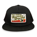 "Beaver Roping" - 6006 Black/ Black Mesh, Snapback Cap (WESA JAN 2024)