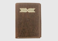Roper brown wallet with patch