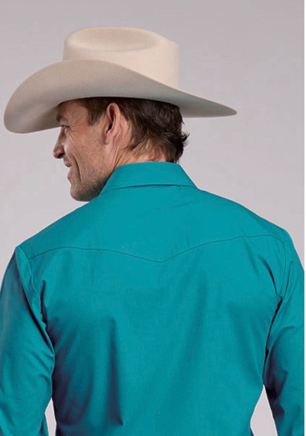 Turquoise men’s button up