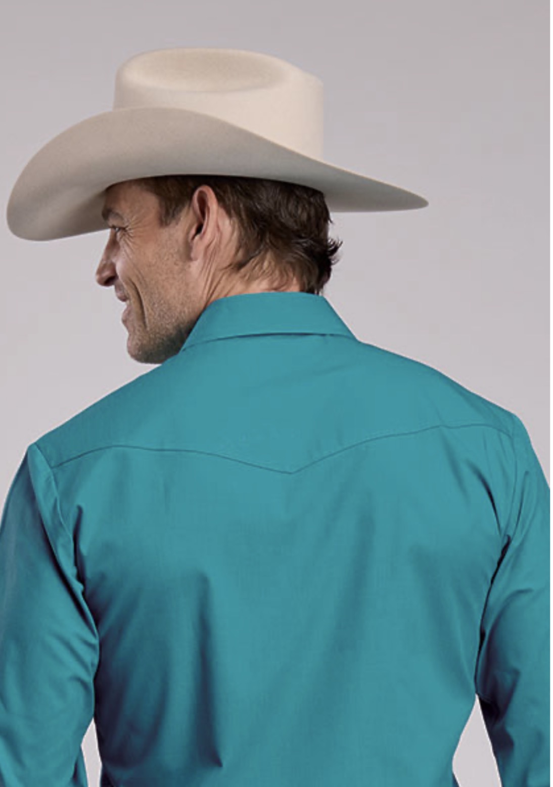 Turquoise men’s button up