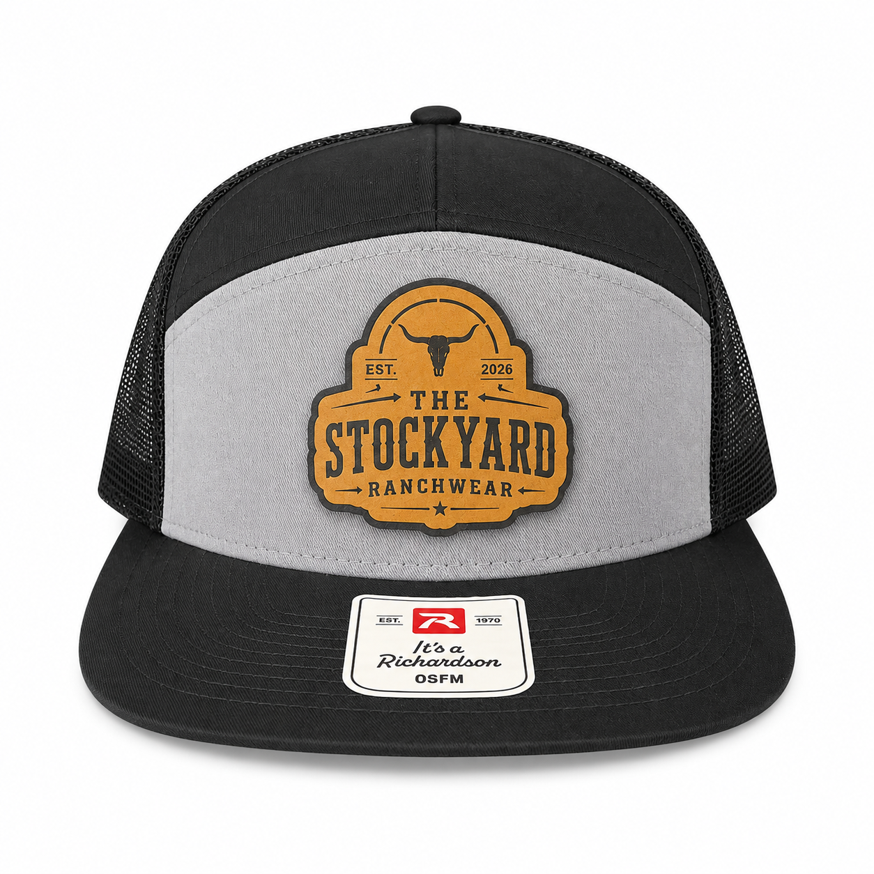 The Stockyard Ranchwear Signature Snapback – Gray/Black