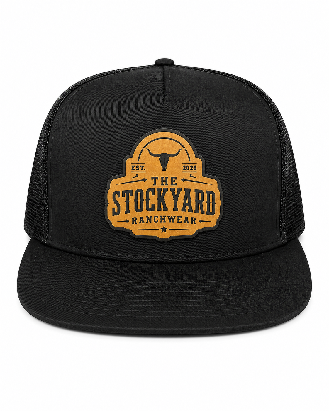 The Stockyard Ranchwear Signature Snapback – Black