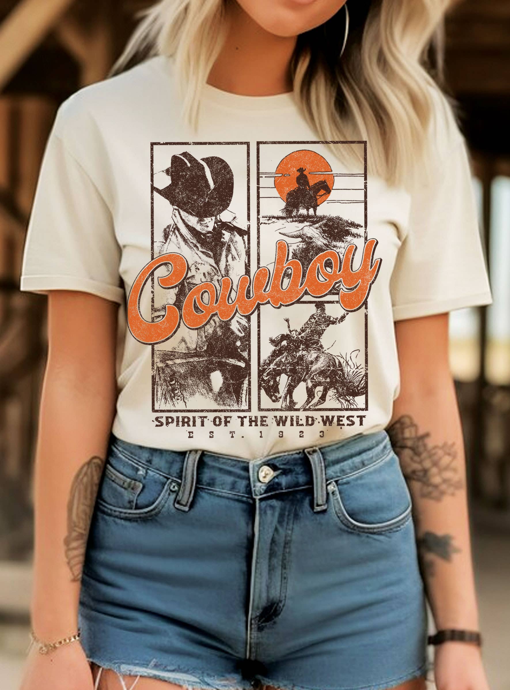 COWBOY WILD WEST GRAPHIC TSHIRTS