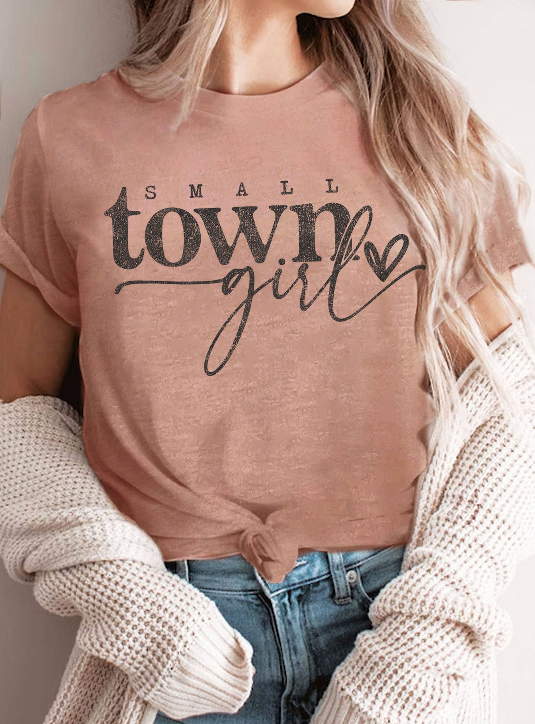 SMALL TOWN GIRL GRAPHIC TSHIRTS