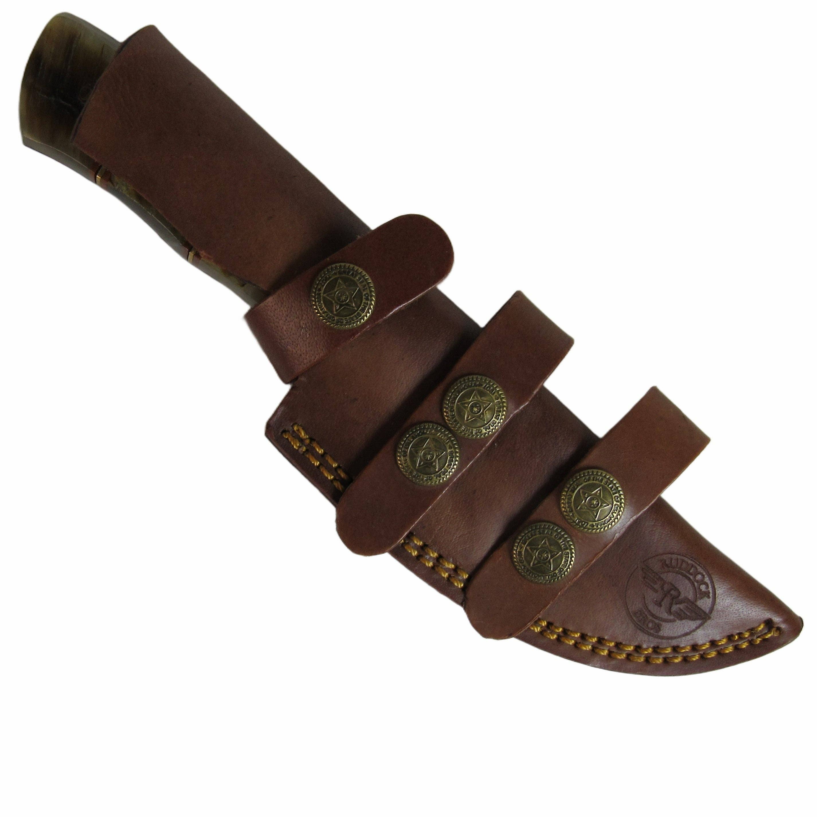 Pronghorn Hunting Knife - Fixed Blade - Damascus Steel