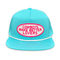 "PW Better Lovers" - CA Turquoise Laser Holes/ White Rope, Snapback Cap (WESA JAN 2024)