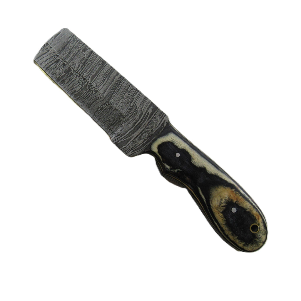 Marblewood Utility Bull Knife - Fixed Blade - Damascus Steel