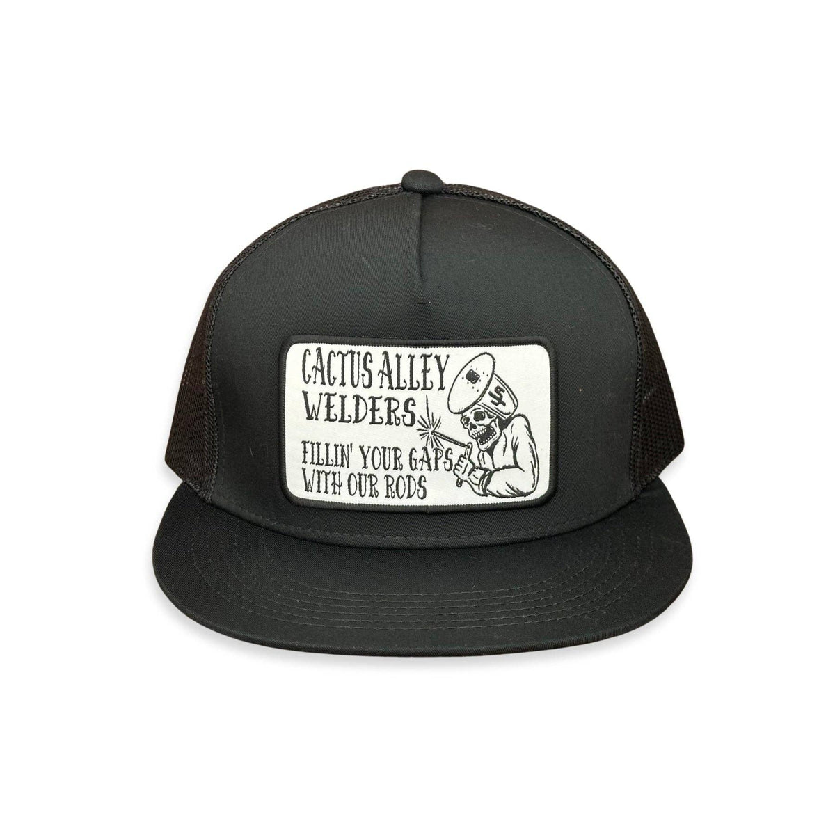 "Welder" - 6006 Black/ Black Mesh, Snapback Cap (2025)