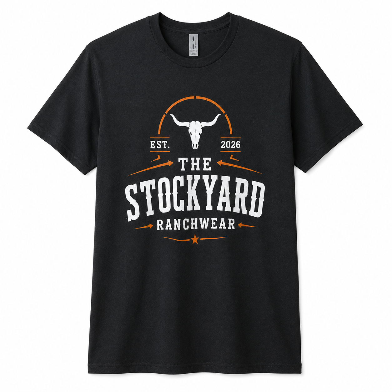 The Stockyard Ranchwear Logo Tee – Black